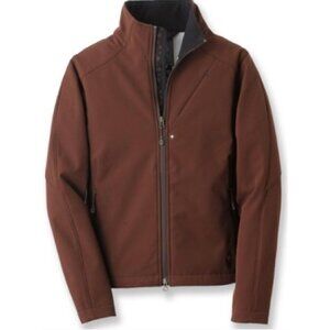Isis Womens Softshell Jacket Size 10 Brown Wind & Weather Resistant